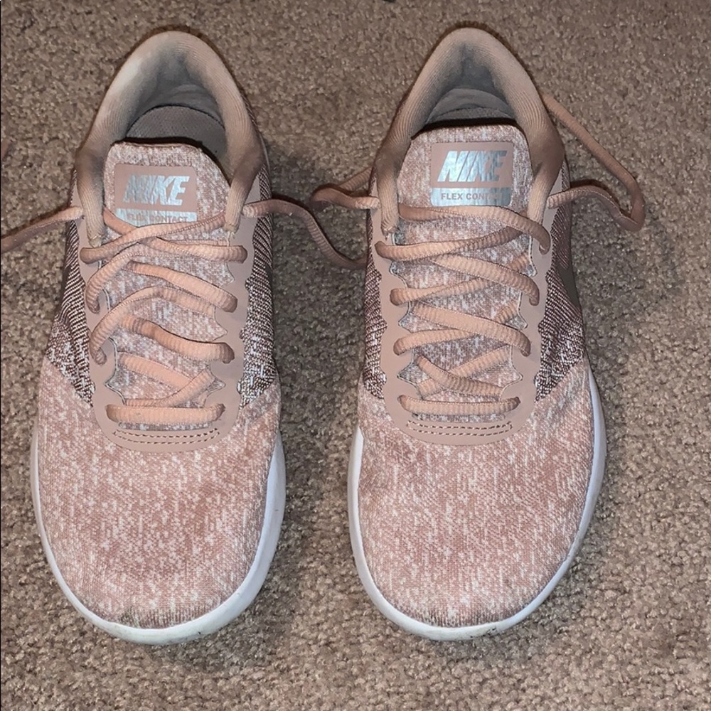 Pink nike sneakers